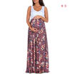 Sexy Womens Floral Skirt Maternity Photography Props Pregnant Dress Sleeveless L
