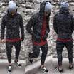 Mens Warm Camouflage Jacket Hooded Winter Military Zipper Fitness Coat Overcoat