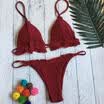 2018 Swimwear Women Padded Bandage Swimsuit Beachwear Bathing Push-up Bikini Set
