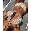 Women Bikini Set Bandage Push-Up Lace Floral Brazilian Swimwear Swimsuit Bathing