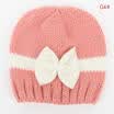 Newborn Toddler Baby Boy Girls Bowknot Knit Crochet Beanie Winter Warm Hat Cap