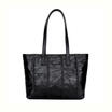 Womens Large Designer Style PU Leather Tassel Tote Shopper Hand Bag