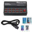 USB Wall Fast Charger Adapter 5V 12A 10 Port Charging Station for Samsung Apple