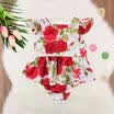 Cute Newborn Baby Girls Floral Romper Jumpsuit Bodysuit Clothes Summer Outfit UK