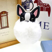 Free Shipping Dog Charms Plush Phone Case Straps Animal Cartoon Rabbit Fur Like Key Chain Poms Ball Pendant Car Keychains