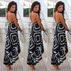 Women Summer Boho Chiffon Party Evening Beach Dresses Long Maxi Dress Sundress S