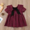 US Newborn Kids Baby Flower Girls Tutu Dress Princess Party Wedding Gown Dresses