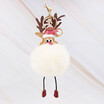 Cute Christmas Gift Deer Keychain for Women Pom Pom Ball Keychains