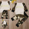 US Toddler Kids Baby Girl Boy Autumn Outfits Clothes T-shirt TopsPants 2PCS Set