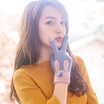 New knitting gloves ladies autumn&winter wool&fleece can touch screen outdoor thermal cycling Korean version lovely