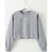 AU Womens Casual Long Sleeve Sweatshirt Jumper Sweater Crop Top Pullover Coat