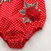 UK Newborn Baby Girls 3D Flower Polka Dot Romper Jumpsuit Outfits Clothes Summer