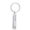 UK 1pc "Drive Safe Love You Babe" Hand Stamped Couple Keychain Keyring Gifts