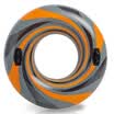 INTEX 58263 inflatable swimmer adult thicker adult big folded large armpit male&female life buoy color transparent floating circle diameter 97cm color random