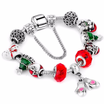 Pandora Style 2018 Snowflake Charm Bracelet For Women DIY Crystal Beads fit Bracelets & Bangles Jewelry Christmas Gift