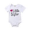 US Stock Newborn Baby Little Sister Romper Big Brother Shirt Clothes Outfits Set
