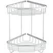 Moen MOEN 90101 Full Copper Bathroom Shelf Single Layer Triangle Basket