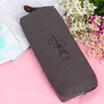 Canvas Paris Style Pencil Pen Case Cosmetic Bag Coin Purse Pouch Zipper New P