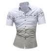Formal Mens Short Sleeve Shirt Casual Dress Tops Slim Fit Button Down Blouse Tee