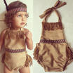 Kids Baby Girl Tassel Romper Bodysuit Jumpsuit Outfits Sunsuit Clothes US Stock