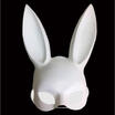 UK Black Halloween Cosplay Easter Bar Ball Masquerade Bunny Rabbit Face Mask