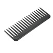 19 Teeth Large Wide Tooth Comb Detangling Hairbrush Heat-resistant Anti-static Scalp Massage ABS Hairdressing Comb Black