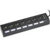 Ferguson Cabo cabos computer usb splitter a trailer usp notebook multi-interface expander hub conversion hub with power black