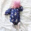 UK Newborn Baby Girls Long Sleeve Floral Romper Bodysuit Jumpsuit Clothes 0-18M