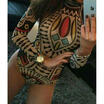Vintage Womens Bodysuit Leotard Bodycon Bandage Jumpsuit Romper Top Blouse Club