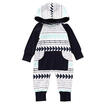 Newborn Kid Baby Boy Girl Infant Romper Jumpsuit Bodysuit Hooded Clothes Outfit