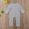 Infant Newborn Baby Girl Boy Solid Bodysuit Romper Jumpsuit Outfit Clothes 3-24M