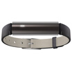 Misfit Ray Leather Wristband Edition obsidian Black Handmade Bracelet Fashion Bracelet No need to charge SMS SMS Reminder Music Self-timer Bluetooth connection