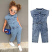 Summer Toddler Baby Kids Girls Denim Romper Bodysuit Jumpsuit Outfits Clothes CA