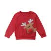 Fashion Christmas Kids Baby Girl Boys Deer Cotton Top T-shirt Sweatshirt Clothes