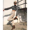 Women Short Hoodie Long Sleeve Sweatshirt Ladies Jumper Crop Top Pullover Blouse
