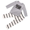 New 2Pcs Newborn Baby Boys Girls T-shirt Tops Long Pants Outfits Clothes Stylish