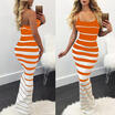 New Women Summer Casual Bandage Bodycon Evening Party Cocktail Long Maxi Dress