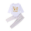 Newborn Baby Boy Girl Outfits Long Sleeve Top RomperDog Harem Pants 2PCS Set
