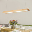Baycheer HL487594 Contemporary Warm Light Adjustable Wooden Linear Led Pendant Light 18W