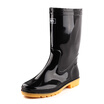 HUILI rain boots outdoor boots sets of shoes HXL807 mid calf black 39 yards