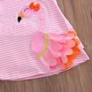 0-4Y 3D Summer Pink Princess Baby Girls Swan Sleeveless Party Wedding Dresses