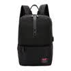 US Women Men Leather Backpacks Travel Bags USB Charging Casual Backpack Rucksack
