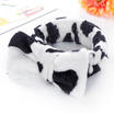 Beauty Big Bow Dot Striped Soft Shower Hair Band Wrap Headband Bath Spa MakeUp