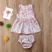 AU Infant Newborn Baby Girls Floral T-shirt Blouse Tops Briefs Outfit Clothes