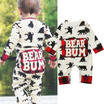 Newborn Kid Baby Boy Girl Clothes Jumpsuit Romper Bodysuit Playsuit Outfit Set A