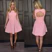 Women Sleeveless Formal Bodycon Summer Skirt Evening Party Backless Mini Dress