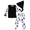 Cute Triangle Newborn Baby Boys T-shirt TopsLong PantsHats Outfit Clothes Set
