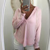 Womens Ladies Summer Loose Tops Long Sleeve Shirt Casual Blouse T-shirt Fashion