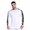 Men Jogger Gym Sport T Shirt Bodybuilding Fitness Muscle Long Sleeve Top Tee