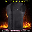 Electric USB Heated Warm Vest Men Women Heating Coat Jacket Clothing Skiing Lot
